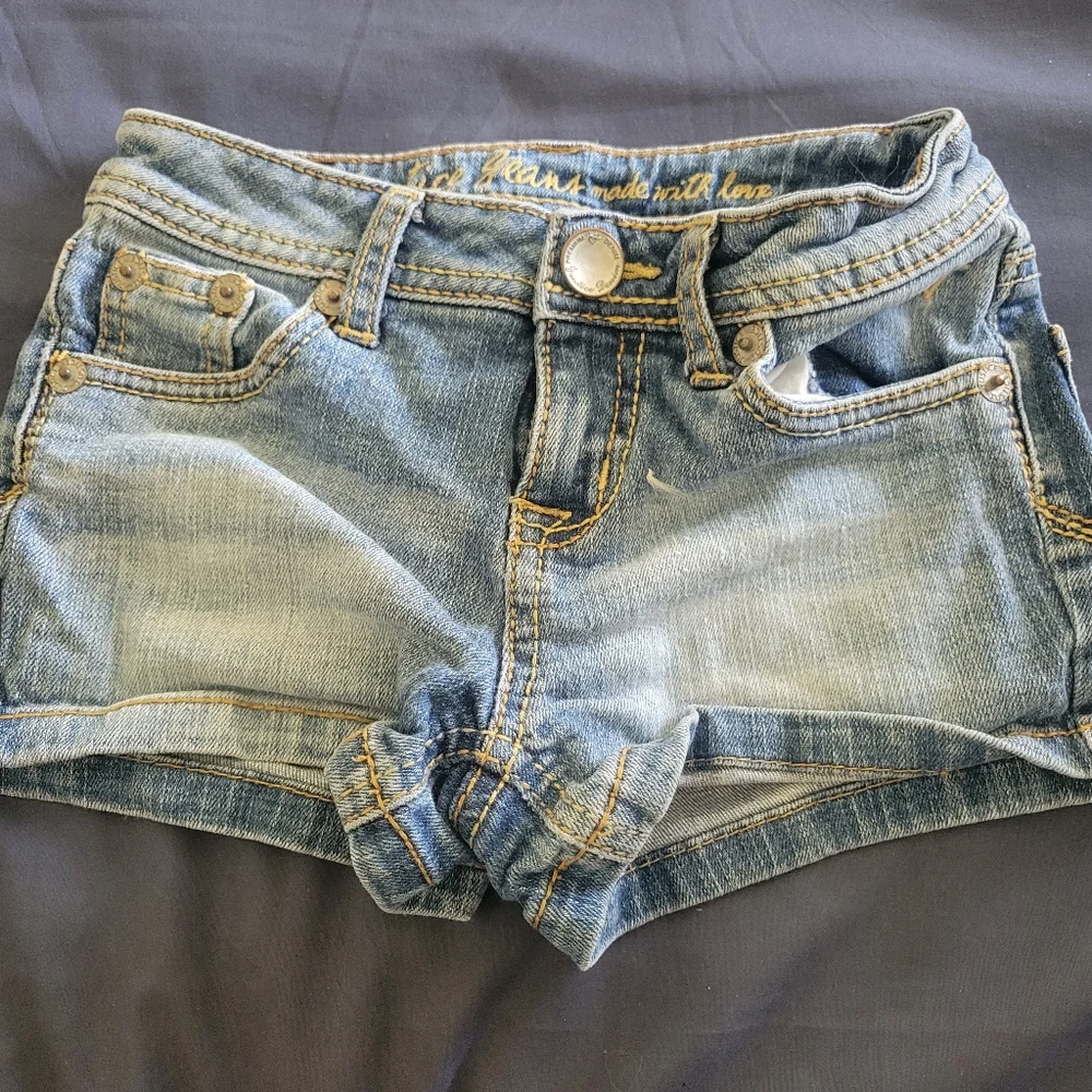 Girls size 8 lot justice shorts canyon river blue skirt